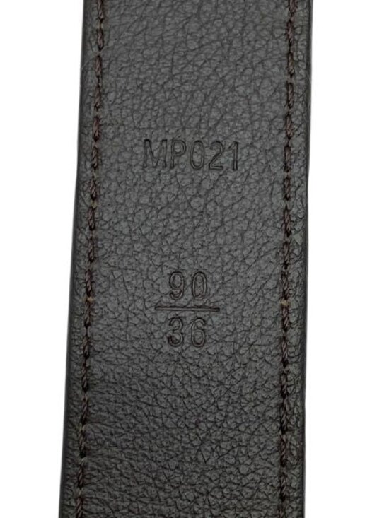 Louis Vuitton Mp021 Santure Belt Buckle Silver Leather Brown main image 9